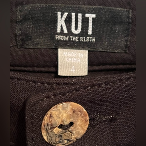 Kut from the Kloth Meg High Rise Wide Leg Black Trouser - Picture 6 of 12